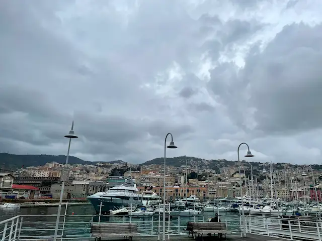 Genua bei Regen